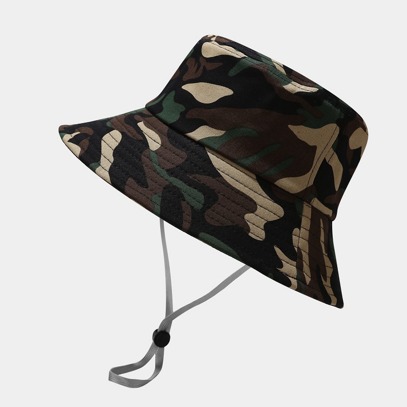 Boonie Hat Tactical - Chapéu Camo Bucket com Aba Larga,