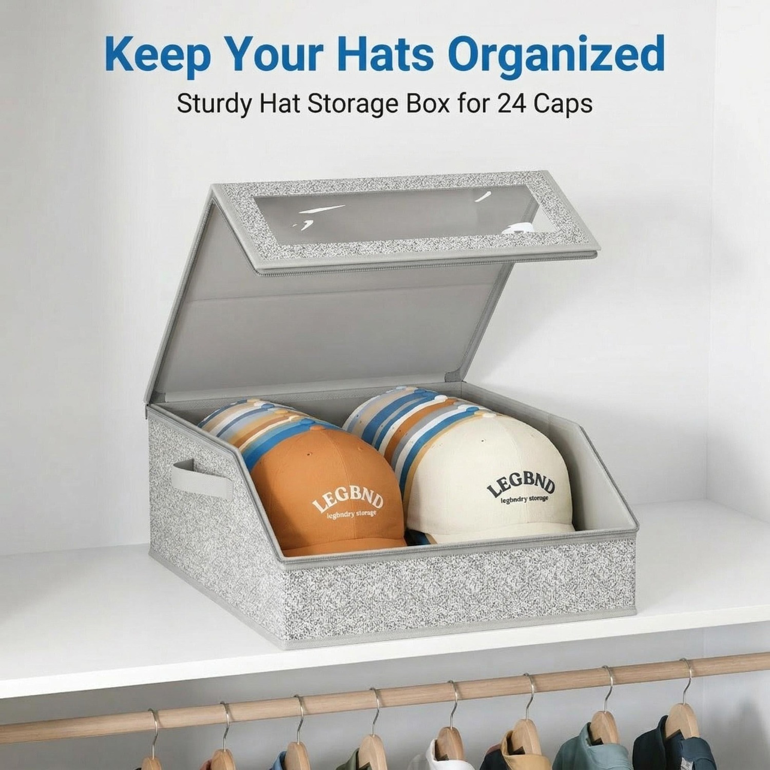 Baseball Cap Structured - Caixa Organizadora de Bonés de Grande