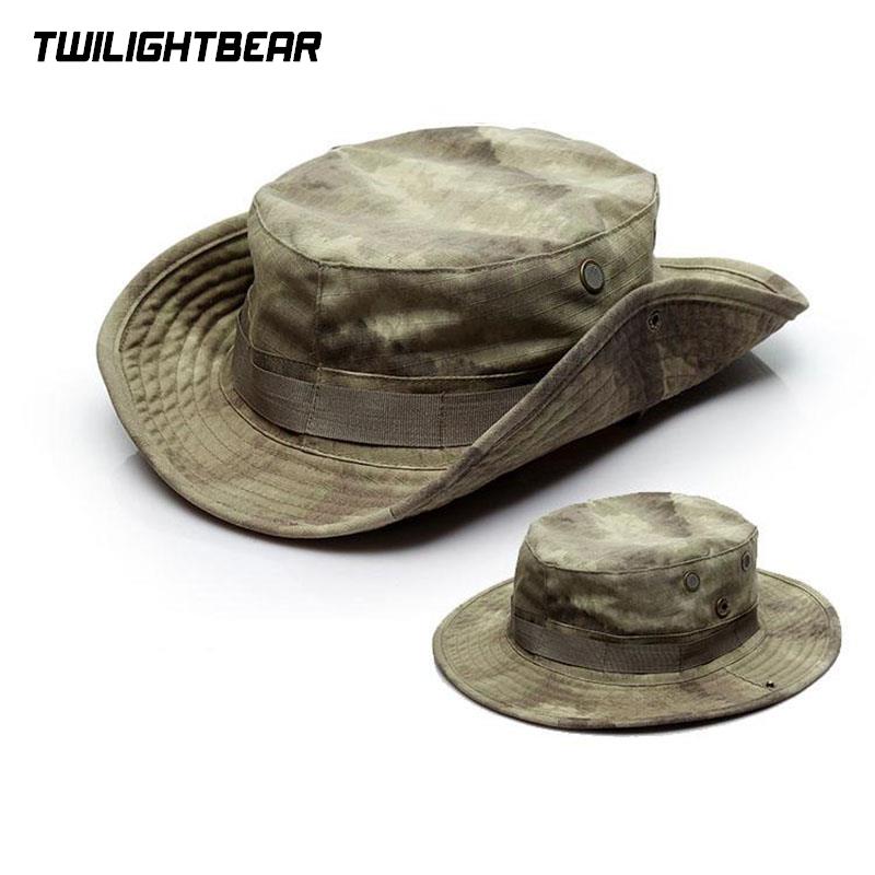 Boonie Hat Tactical - Qualidade superior engrossar camuflagem boonie chapéu