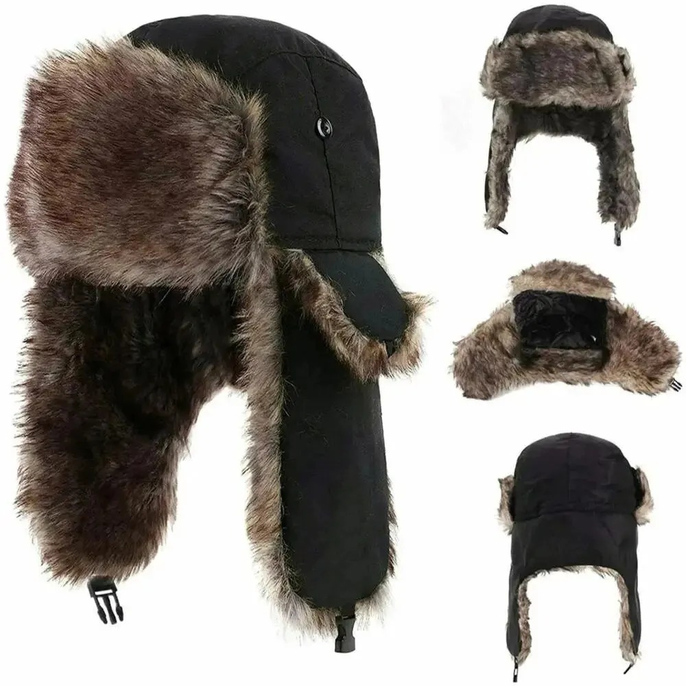Winter Trapper Hat - Chapéu de Inverno Masculino Estilo Aviador