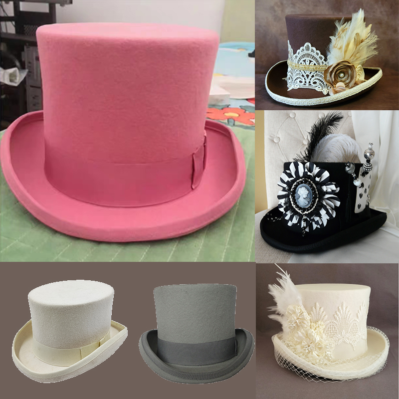 Fedora Hat Wool - Novo chapéu masculino 100% lã fedora