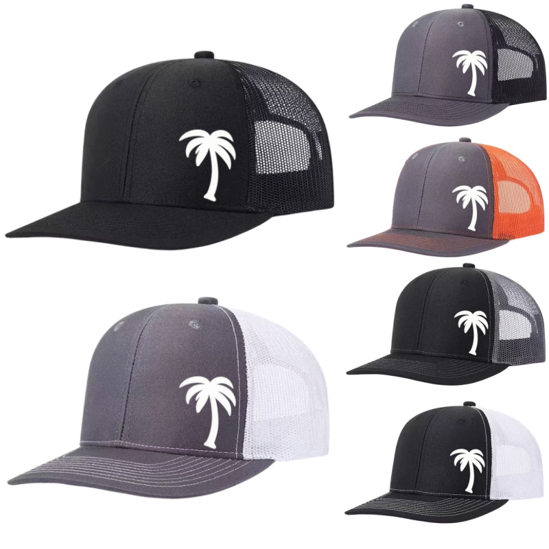 Golf Cap Dad - Boné Ajustável com Estampa de Palmeira,