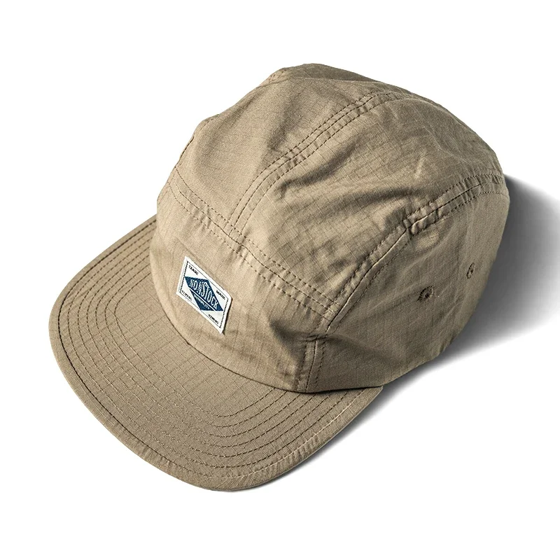 Corduroy Cap 5 Panel - NÃO ESTOQUE Ripstop Chapéu de 5