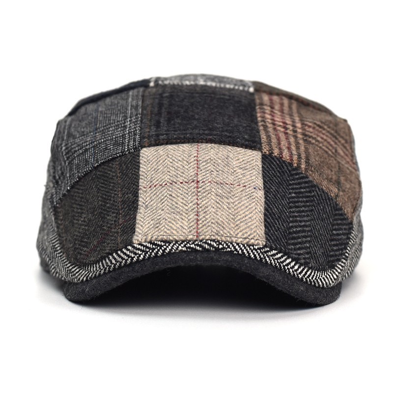 Newsboy Cap Ivy - High-end clássico masculino retalhos newsboy chapéu