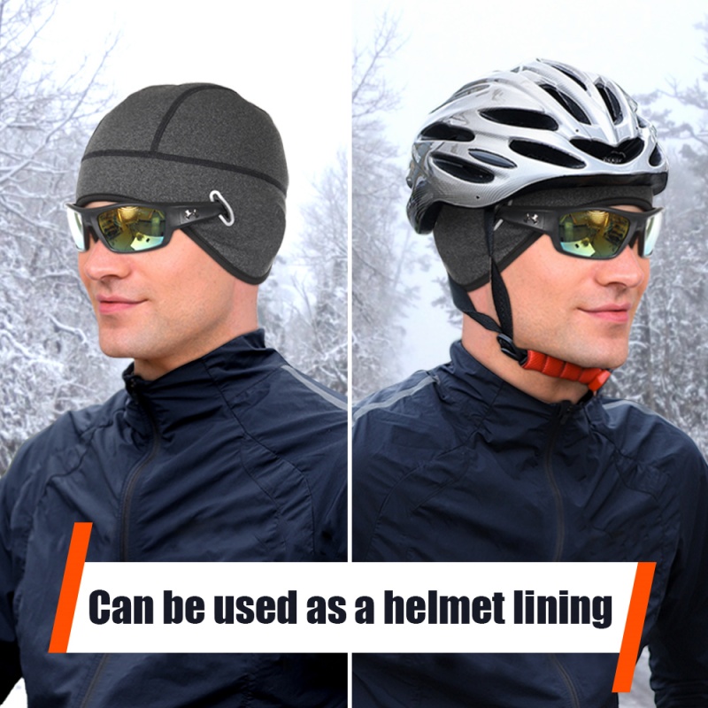 Skull Cap Helmet Liner - Inverno ciclismo quente boné mtb capacete