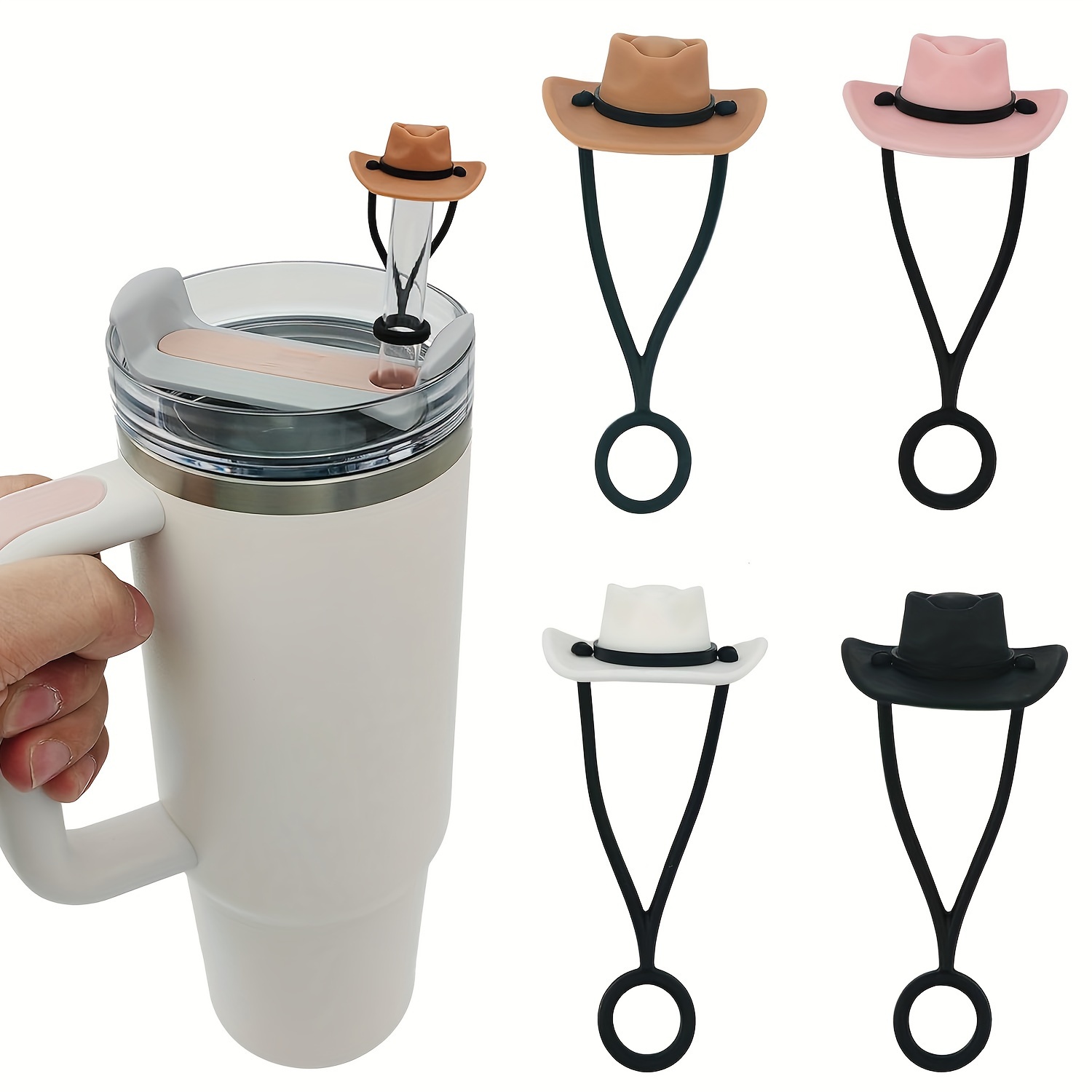 Cowboy Hat Straw - Chapéu de cowboy de silicone, tampas