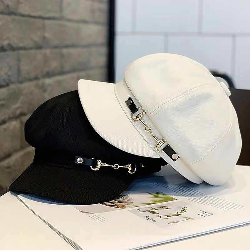 Dad Hat Cotton - Boinas femininas de inverno, boinas retrô,