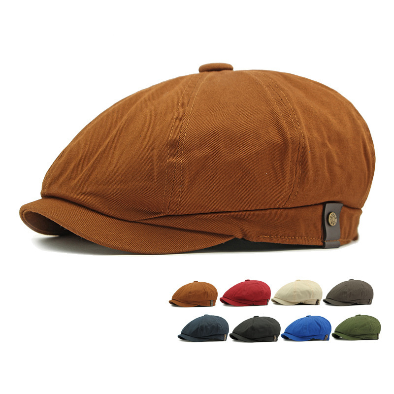 Newsboy Cap Ivy - Boné Newsboy Vintage de Algodão Mistdawn,