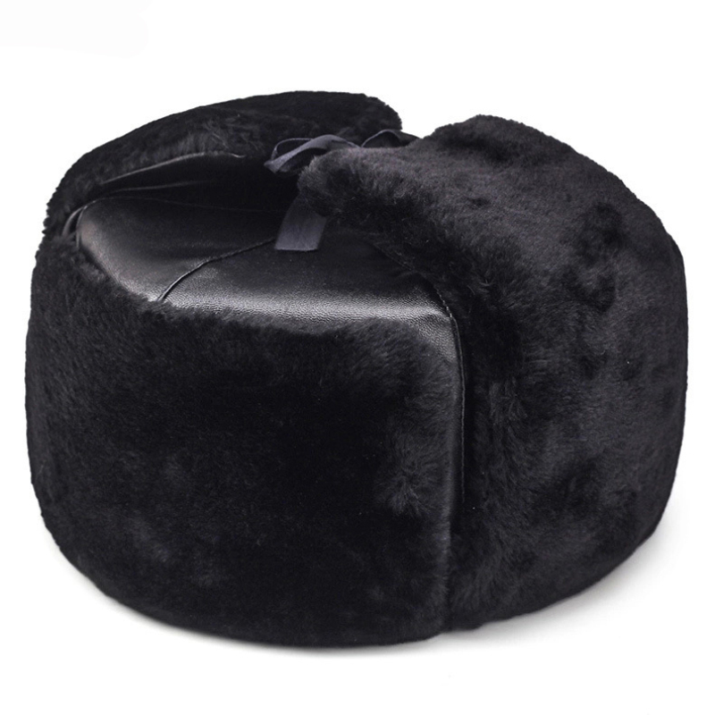 Trapper Hat Ear Flap - Gorro de esqui de pele de