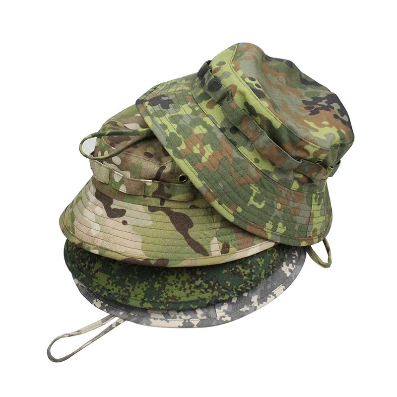 Boonie Hat Tactical - Camuflagem boonie chapéu multicam panamá bonés