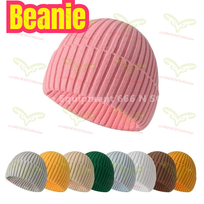 Beanie Cuffed Knit - Gorro de Tricô Macio para Outono/Inverno