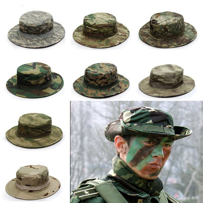 Boonie Hat Tactical - Homens e mulheres topo camo verão