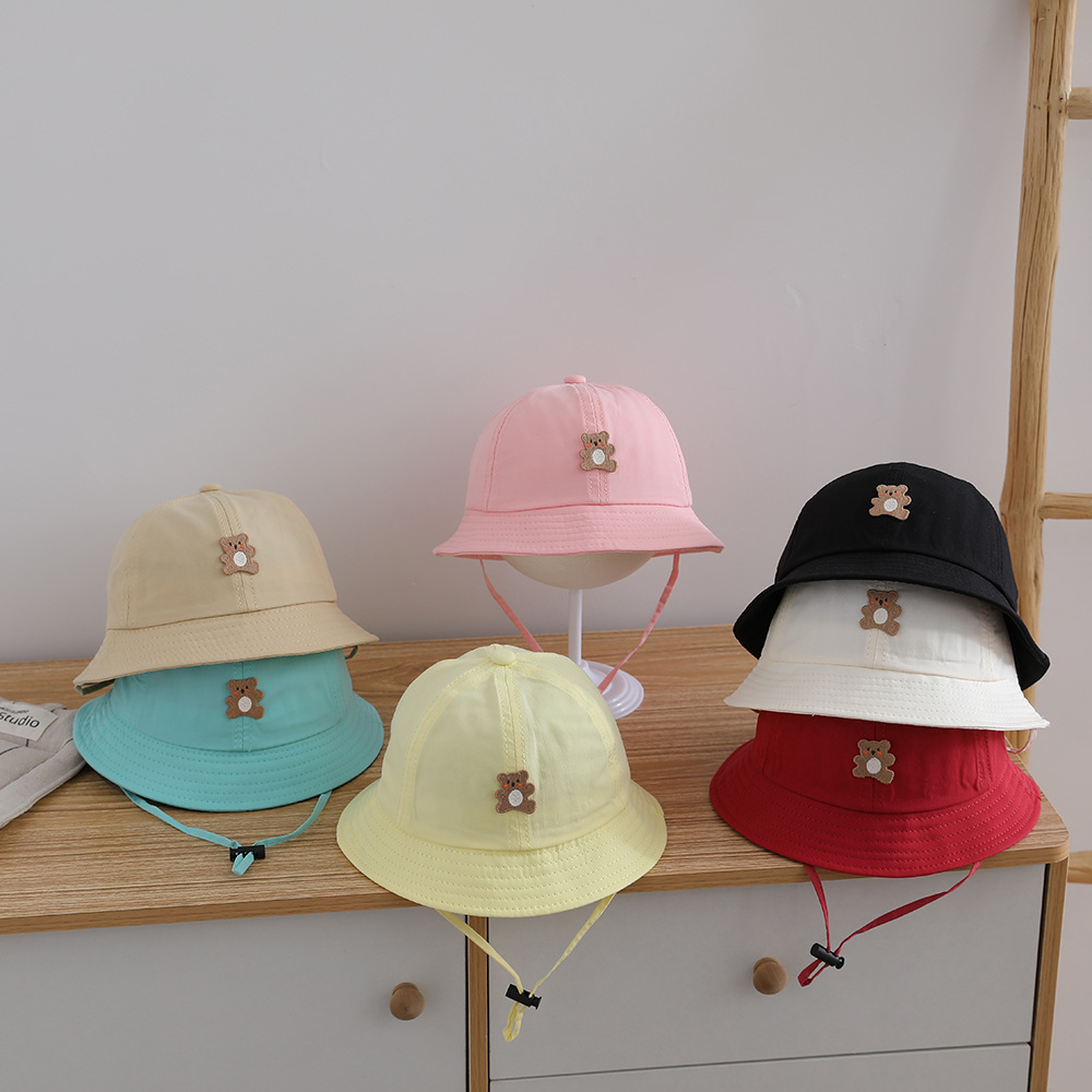 Bucket Hat Cotton - Boné de Proteção Solar para Crianças,
