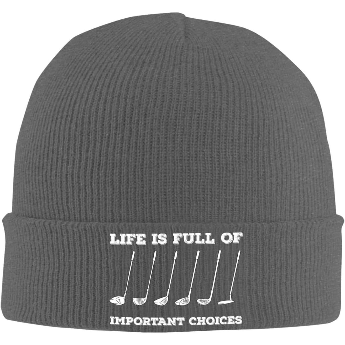 Beanie Cuffed Knit - A vida é cheia de escolhas