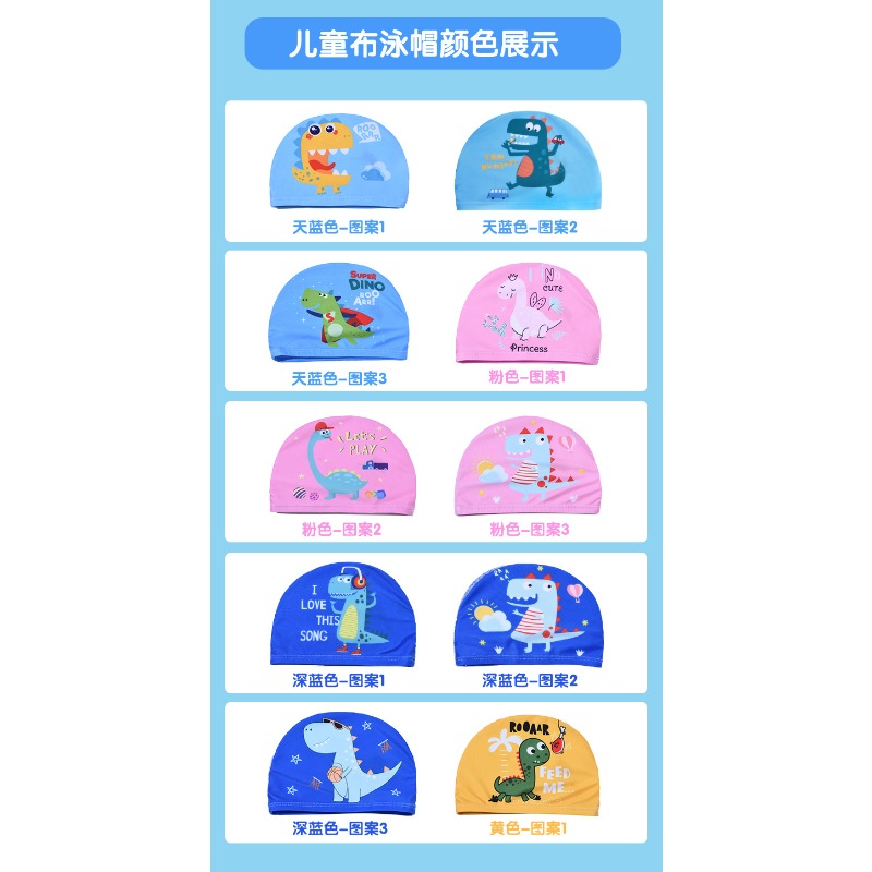 Bonito dinossauro impressão cr - Swim Hat Silicone avaliação e preço