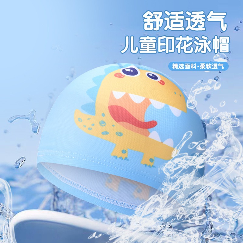 Bonito dinossauro impressão cr - Swim Hat Silicone avaliação e preço