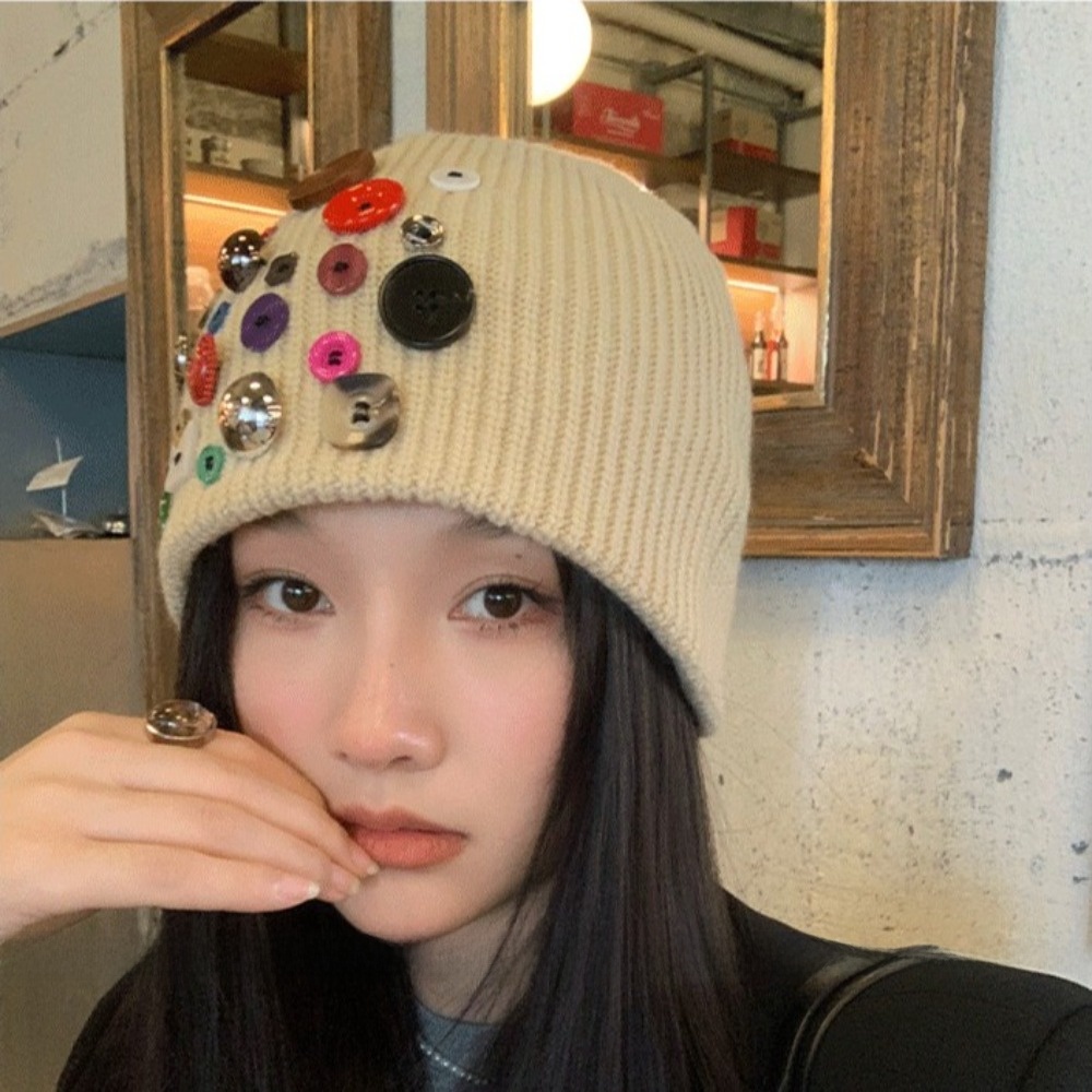Gorro de Malha Colorido com Bo - Beanie Cuffed Knit avaliação e preço