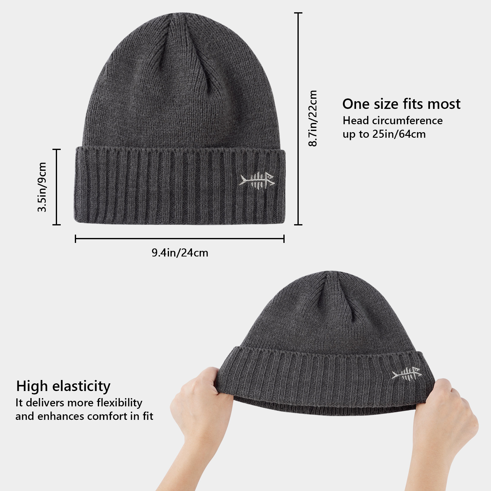 BASSDASH Gorro de inverno com  - Beanie Cuffed Knit avaliação e preço