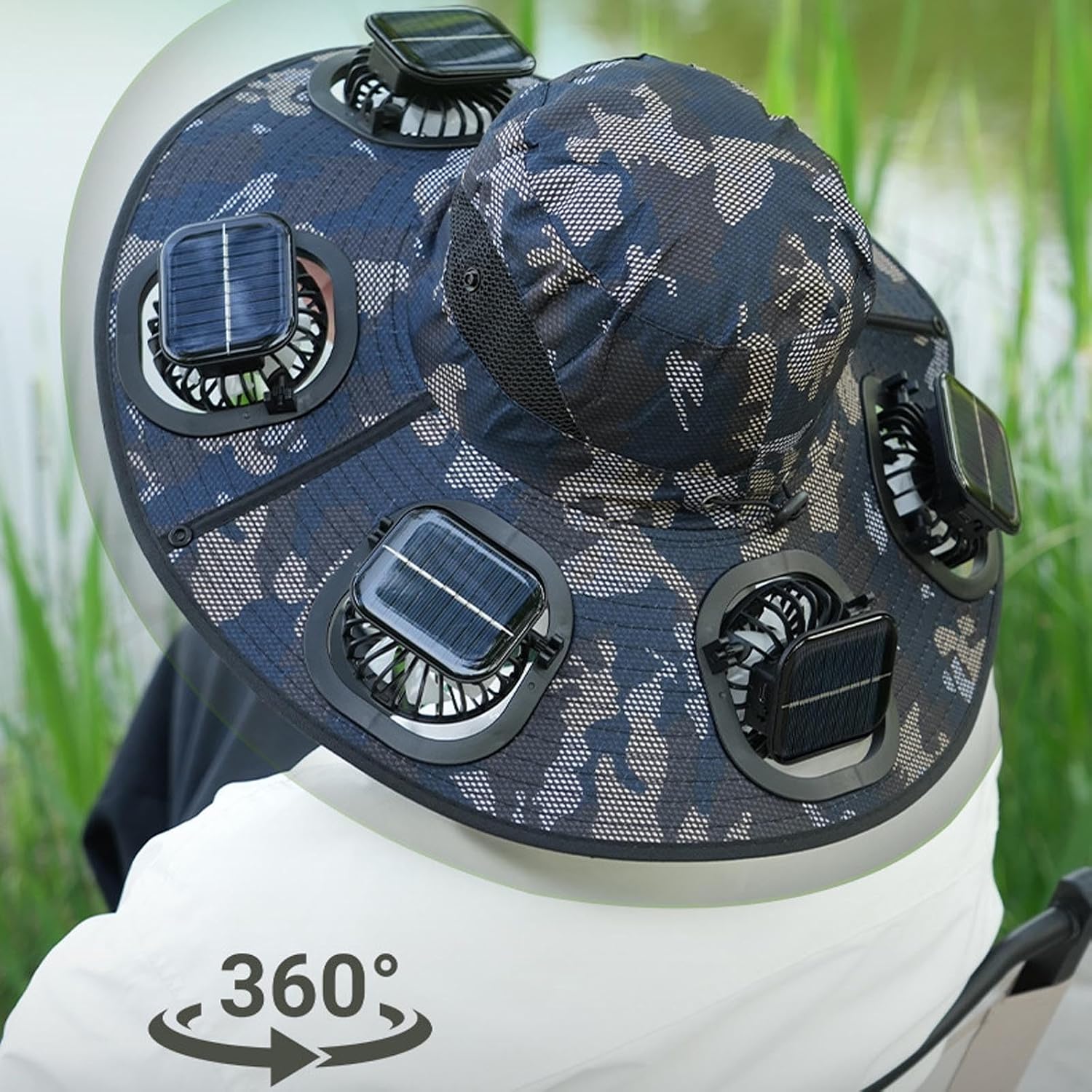 Chapéu Solar com 6 Ventiladore - Sun Hat Wide Brim avaliação e preço