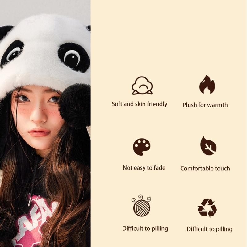 Chapéu orelha panda panda chap - Trapper Hat Ear Flap avaliação e preço