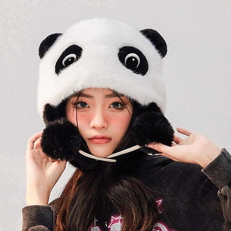 Chapéu orelha panda panda chap - Trapper Hat Ear Flap avaliação e preço