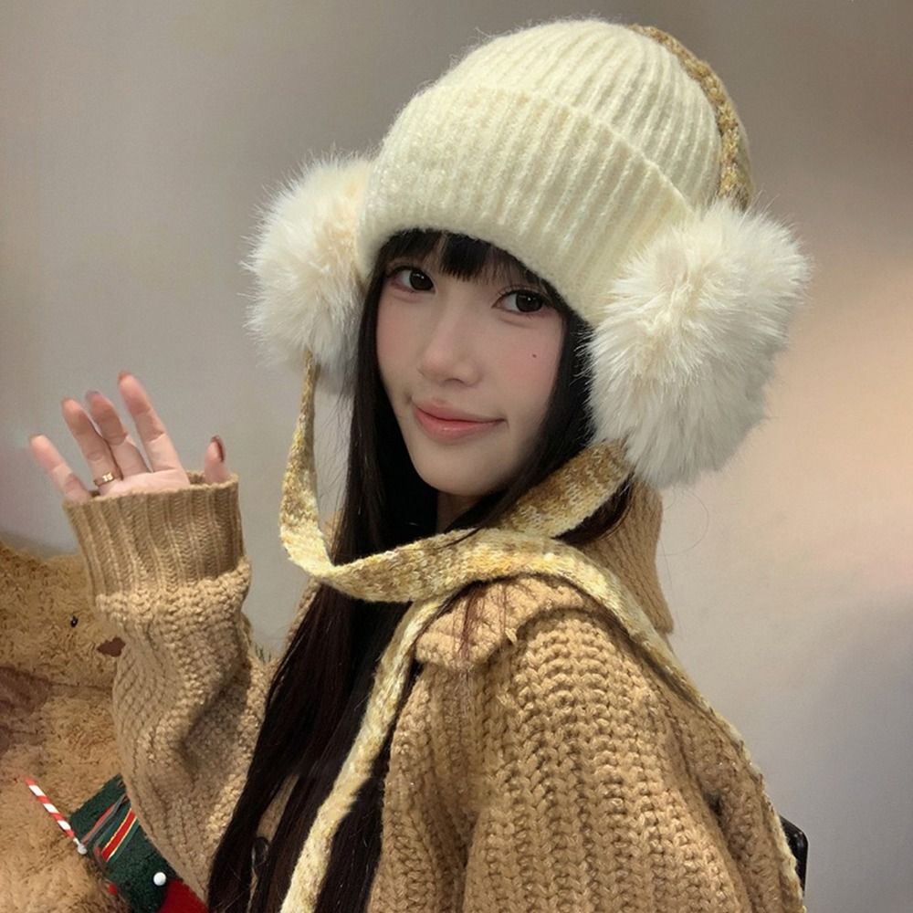 Gorro Retrô de Tricô com Abas  - Beanie Cuffed Knit avaliação e preço