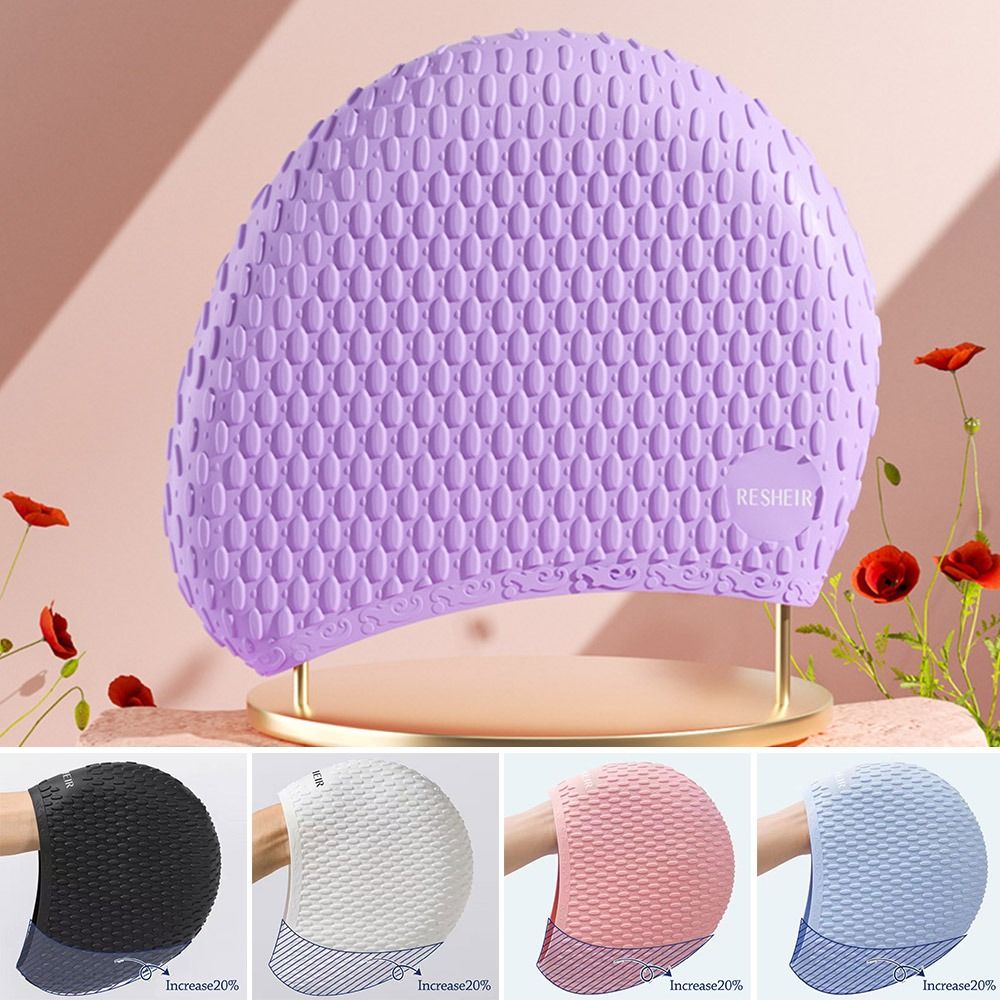 Touca de natação elástica de v - Swim Hat Silicone avaliação e preço