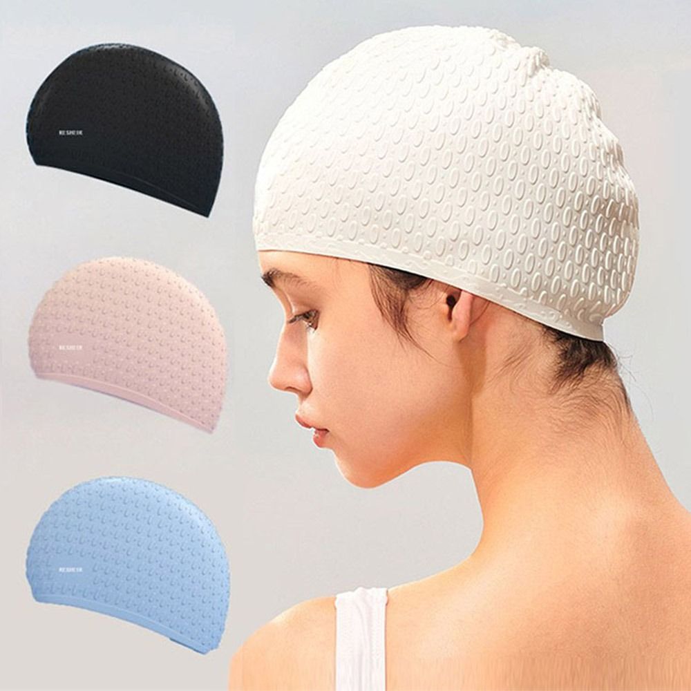 Touca de natação elástica de v - Swim Hat Silicone avaliação e preço