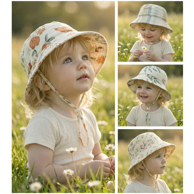 Chapéu de Verão para Bebês em  - Bucket Hat Cotton avaliação e preço