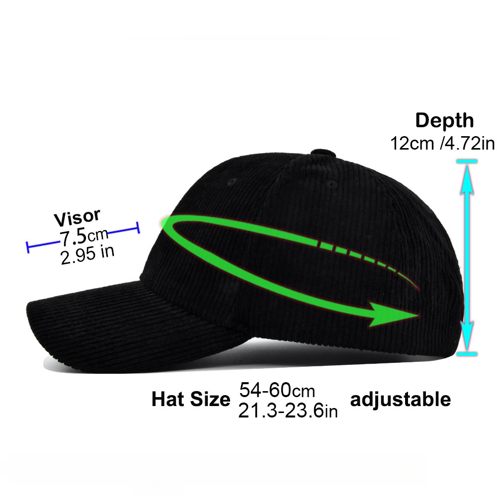 Boné Trucker Unissex de Veludo - Corduroy Cap 5 Panel avaliação e preço
