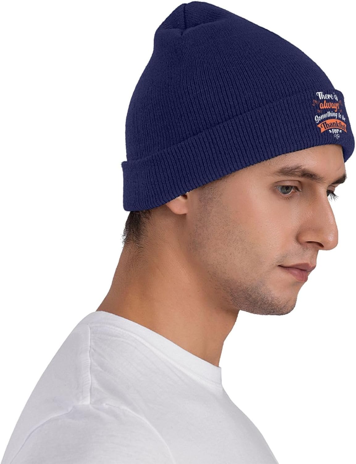 Há sempre algo de ser agradeci - Beanie Cuffed Knit avaliação e preço