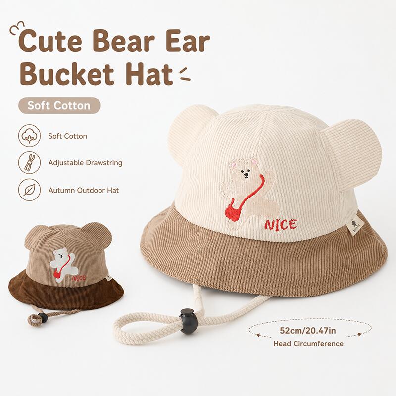 Chapéu Infantil com Orelhas de - Bucket Hat Cotton avaliação e preço