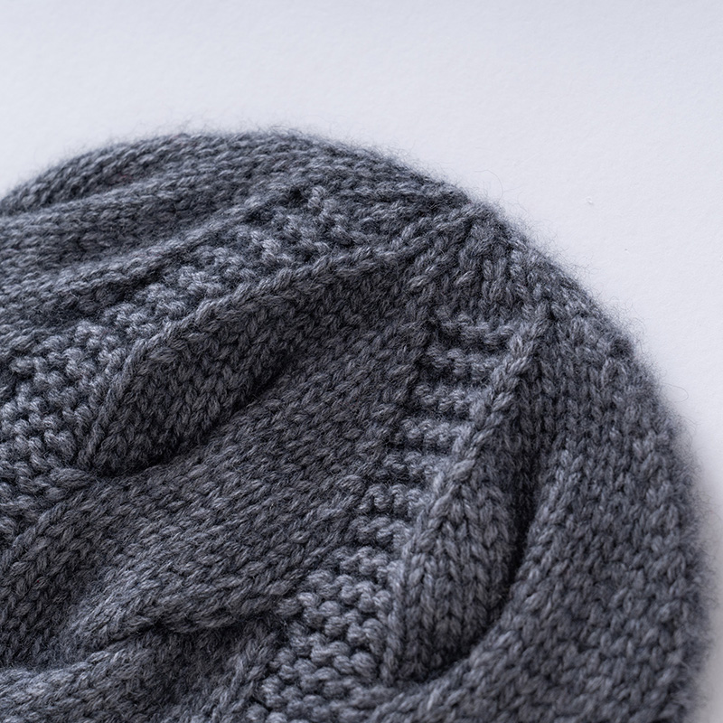 Inverno novo feminino puro cas - Beanie Cuffed Knit avaliação e preço