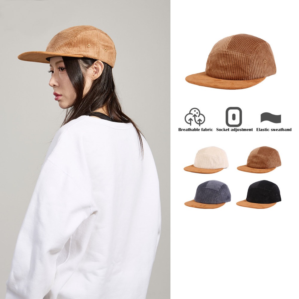 Boné de Beisebol Retrô Versáti - Corduroy Cap 5 Panel avaliação e preço