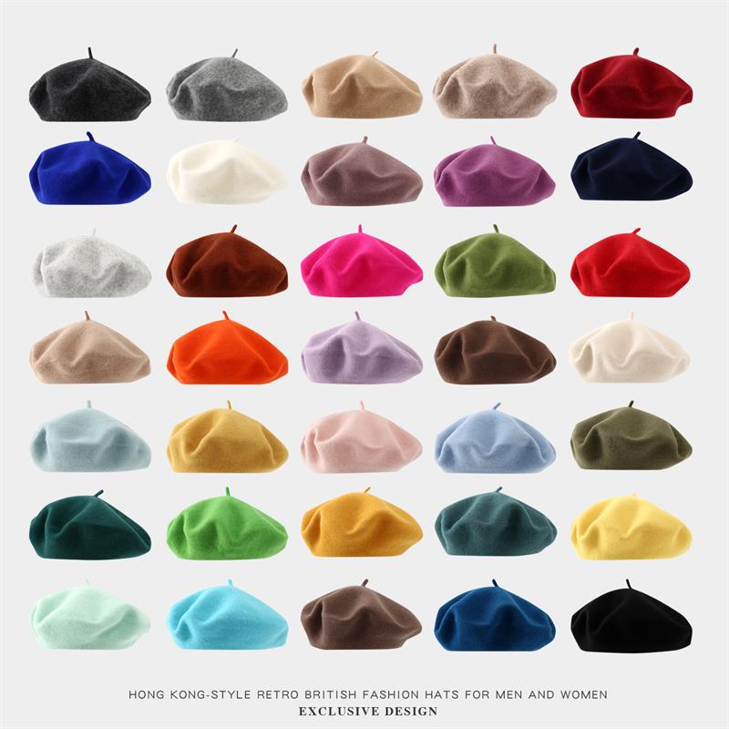 Boina Grande Feminina, Boinas  - Beret French Wool avaliação e preço