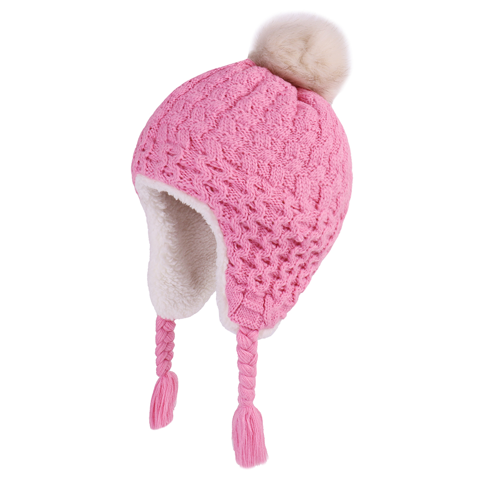 Bebê inverno malha earflap cha - Trapper Hat Ear Flap avaliação e preço