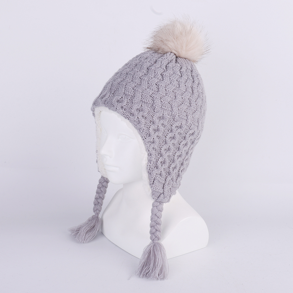 Bebê inverno malha earflap cha - Trapper Hat Ear Flap avaliação e preço