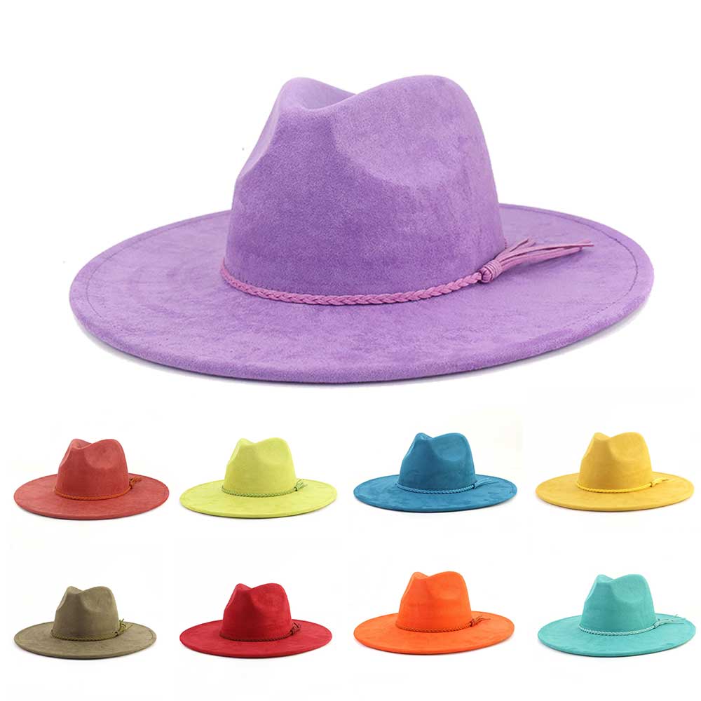 Chapéu de camurça vegana forma - Fedora Hat Wool avaliação e preço
