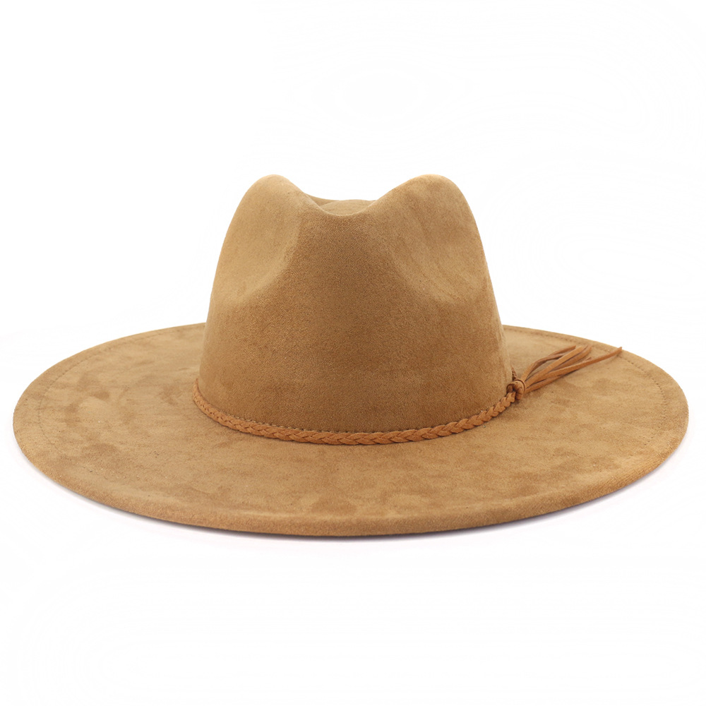 Chapéu de camurça vegana forma - Fedora Hat Wool avaliação e preço