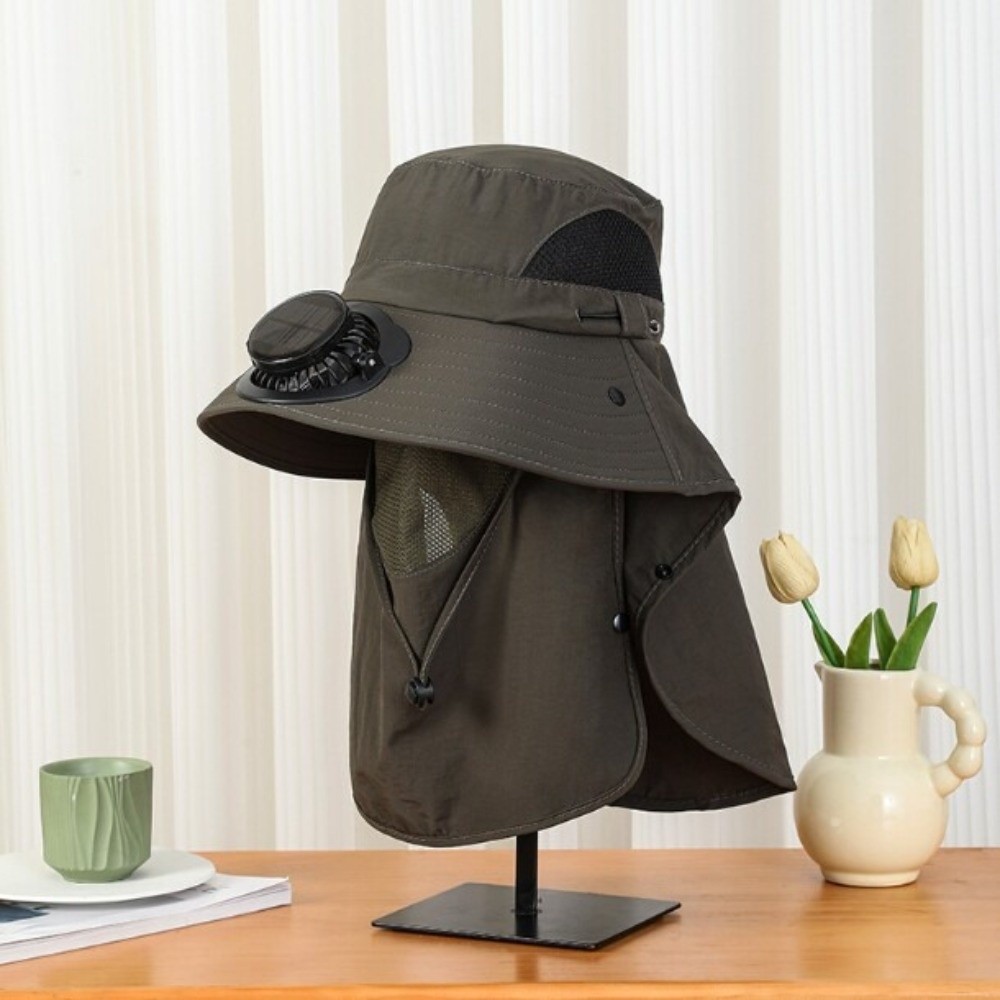 Chapéu com Ventilador Solar Po - Sun Hat Wide Brim avaliação e preço
