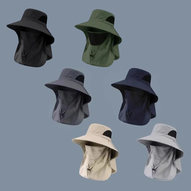 Chapéu de pesca de poliéster c - Sun Hat Wide Brim avaliação e preço