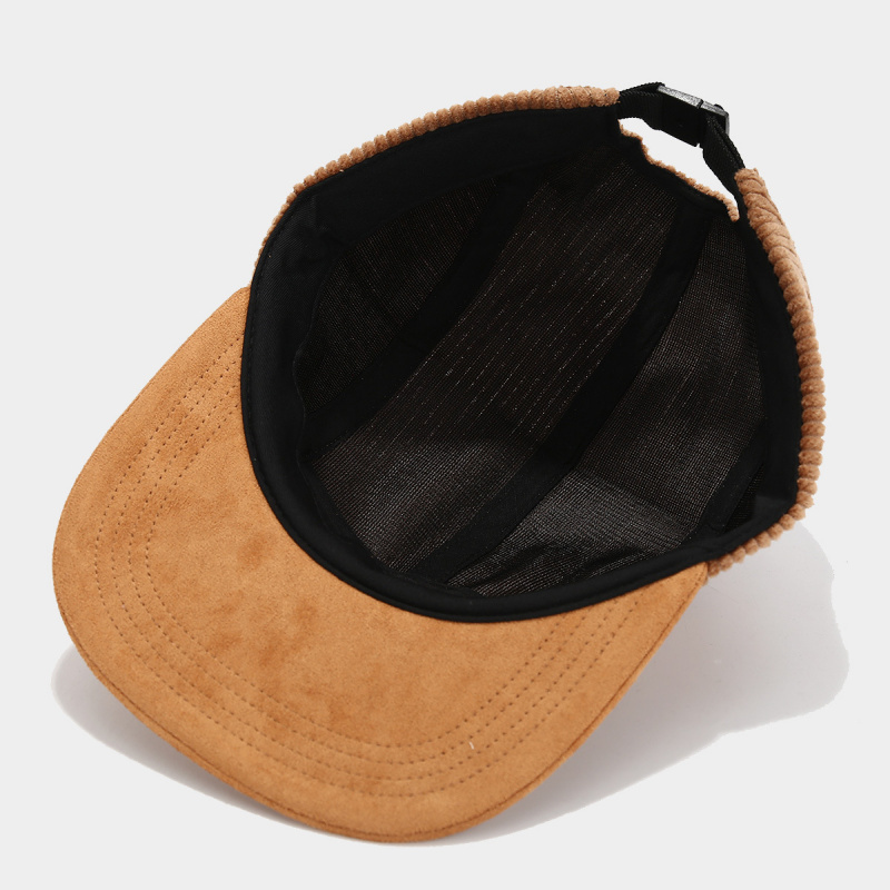 Boné Retro de Corduroy com Aba - Corduroy Cap 5 Panel avaliação e preço