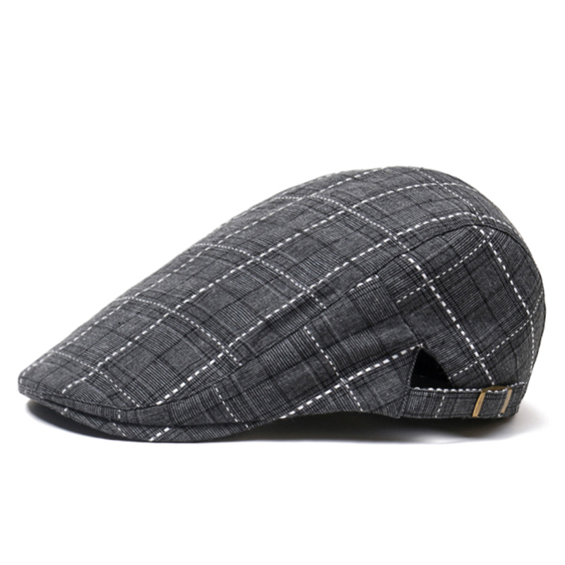 Boina Unissex de Algodão Xadre - Newsboy Cap Ivy avaliação e preço